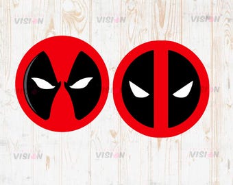 Logotipo de Deadpool (archivos de corte en formatos SVG, PNG, EPS y AI) (descarga digital)