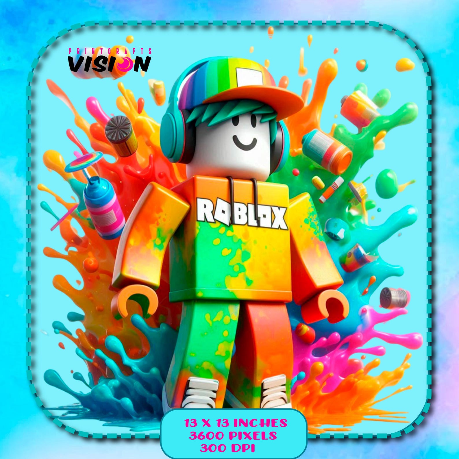 Roblox PNG Watercolor Splash Graphics and Artwork Clipart Images ...