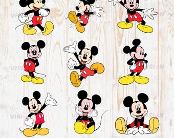 Mickey Mouse SVG Bundle, Mouse png bundle, Mega Mouse Png, Svg files for cricut, Silhouette, Mouse Vector, Cartoon Cliparts, Layered svg