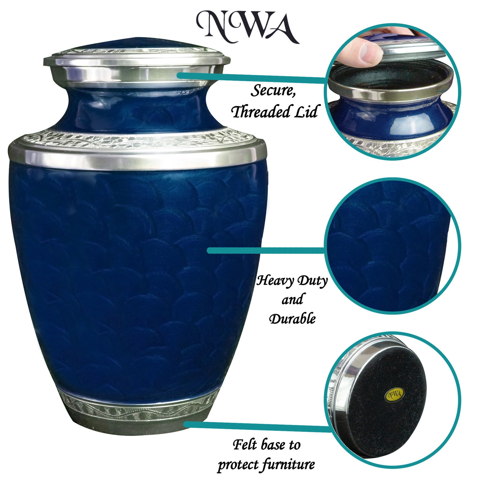 Texas Star Customized Adult Blue Funeral Cremation Urn With Etsy