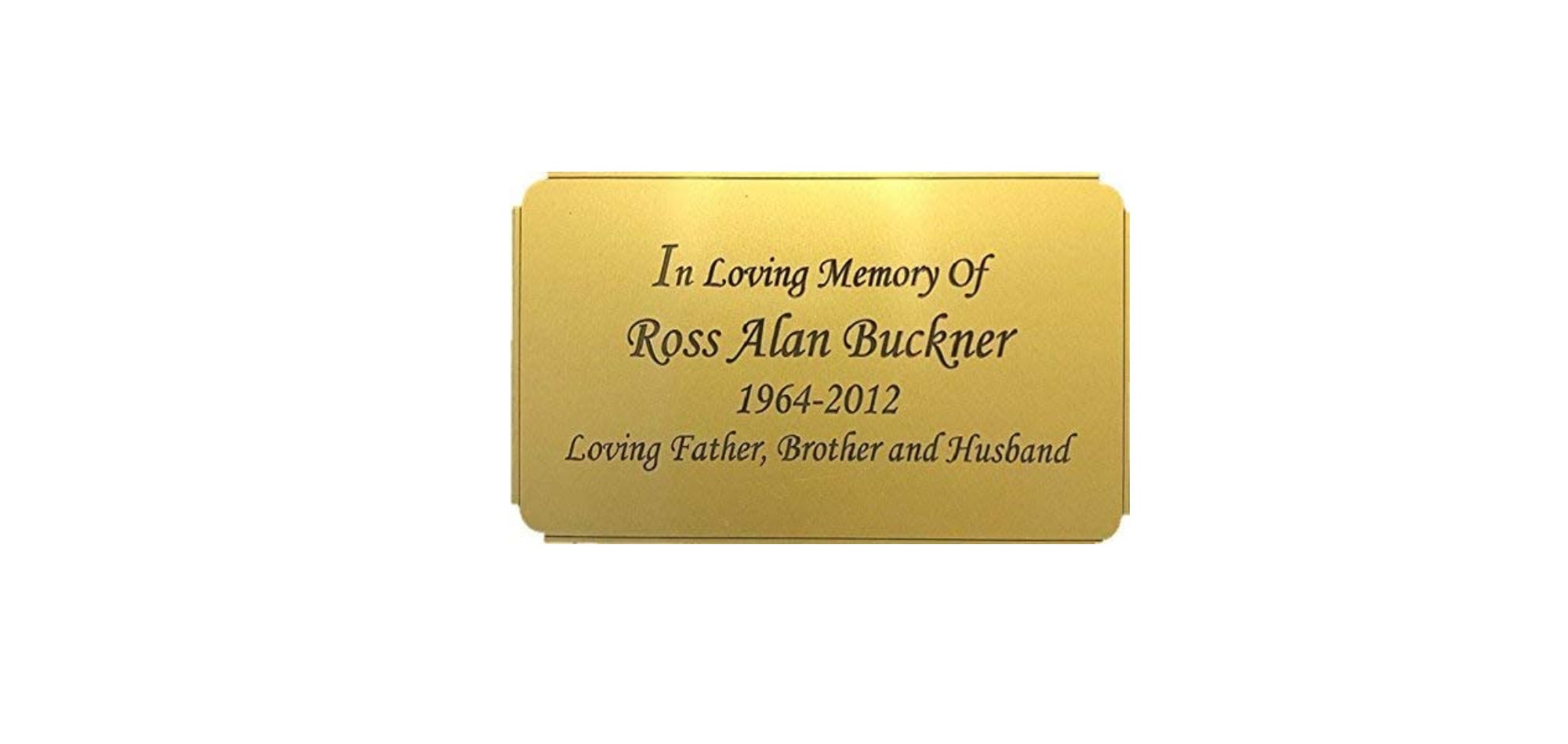 Engraved Plate, Personalized Gold Name Plate with Black engraving, Plaque, Multiple Sizes- Custom Engraving