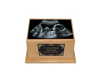 Fehlgeburt Baby Urne, aus Holz, Kleinkind und Kinder Urne mit individueller Gravur