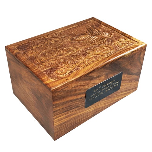 Wooden Butterfly Urn for Human Ashes / Adult Cremation Urn Etsy