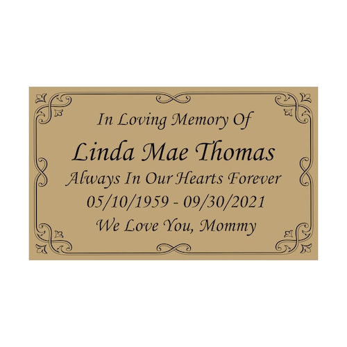 Personalized Engraved Plate Gold Name Plate Plaque Custom Etsy