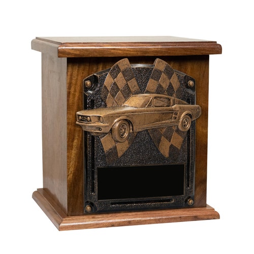 Muscle Car Cremation Urn for Car Lovers Wooden Funeral Urn Etsy
