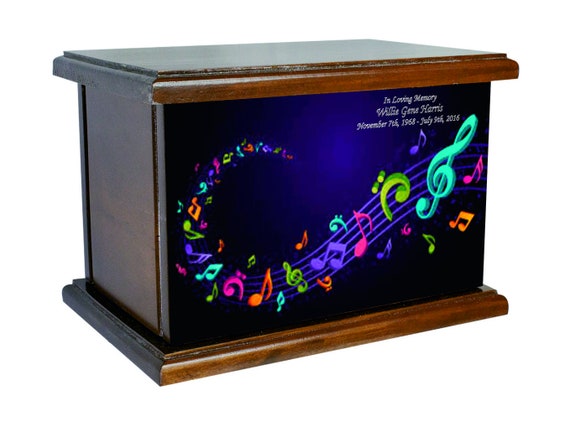 Music Notes Cremation Urn Music Cremation Urn Music Lover s Wood