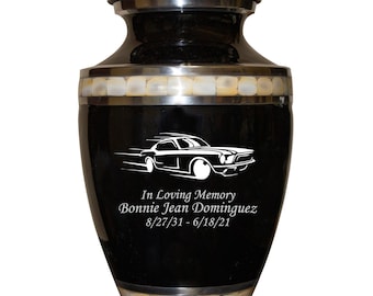 Car Urn, Classic Car Cremation Urn, Customized Human Adult Funeral Urn For Car Lovers, Personalization on Multiple Colors