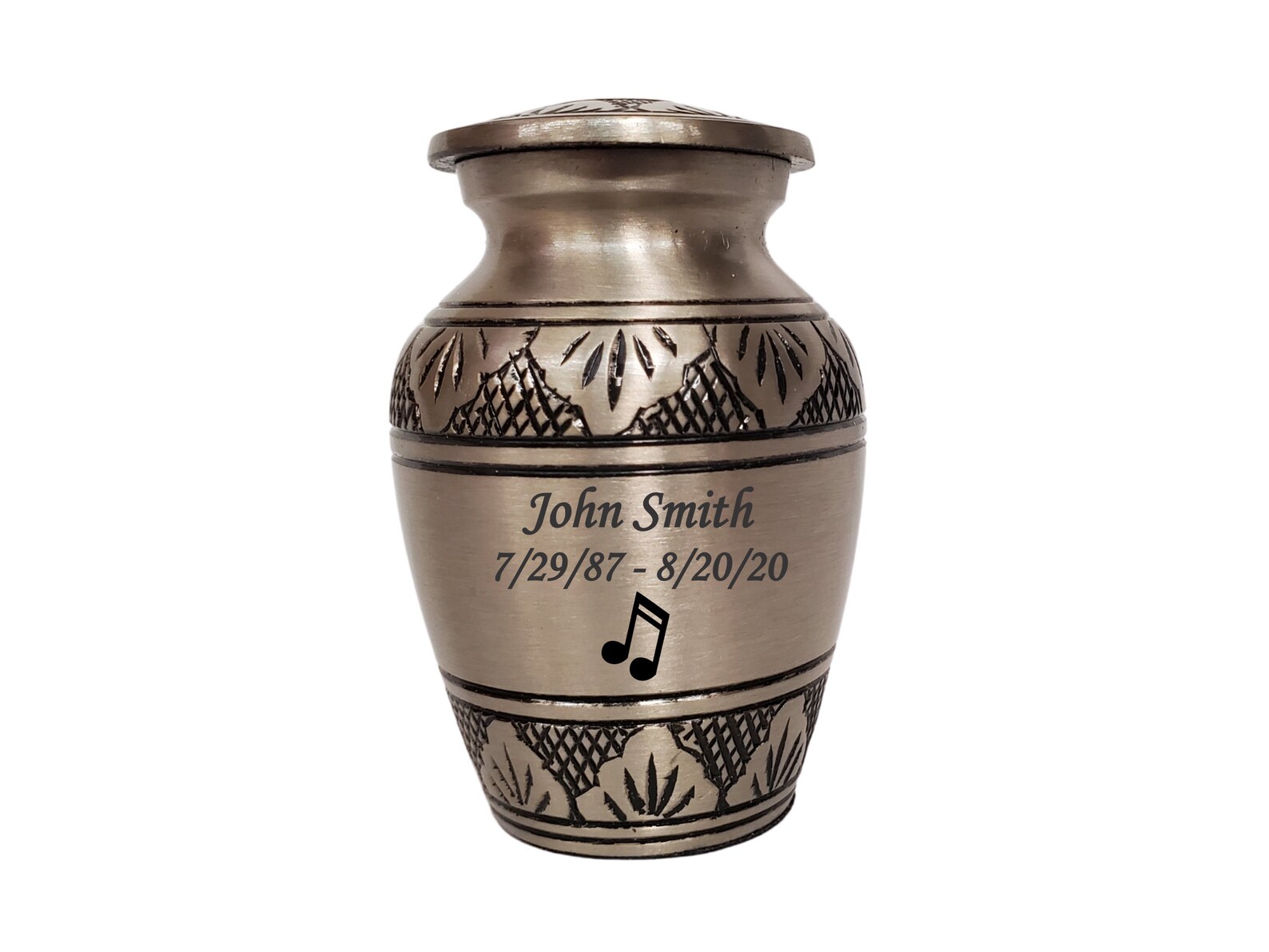 Music Note Customized Keepsakes Cremation Urn 7 Colors and Etsy
