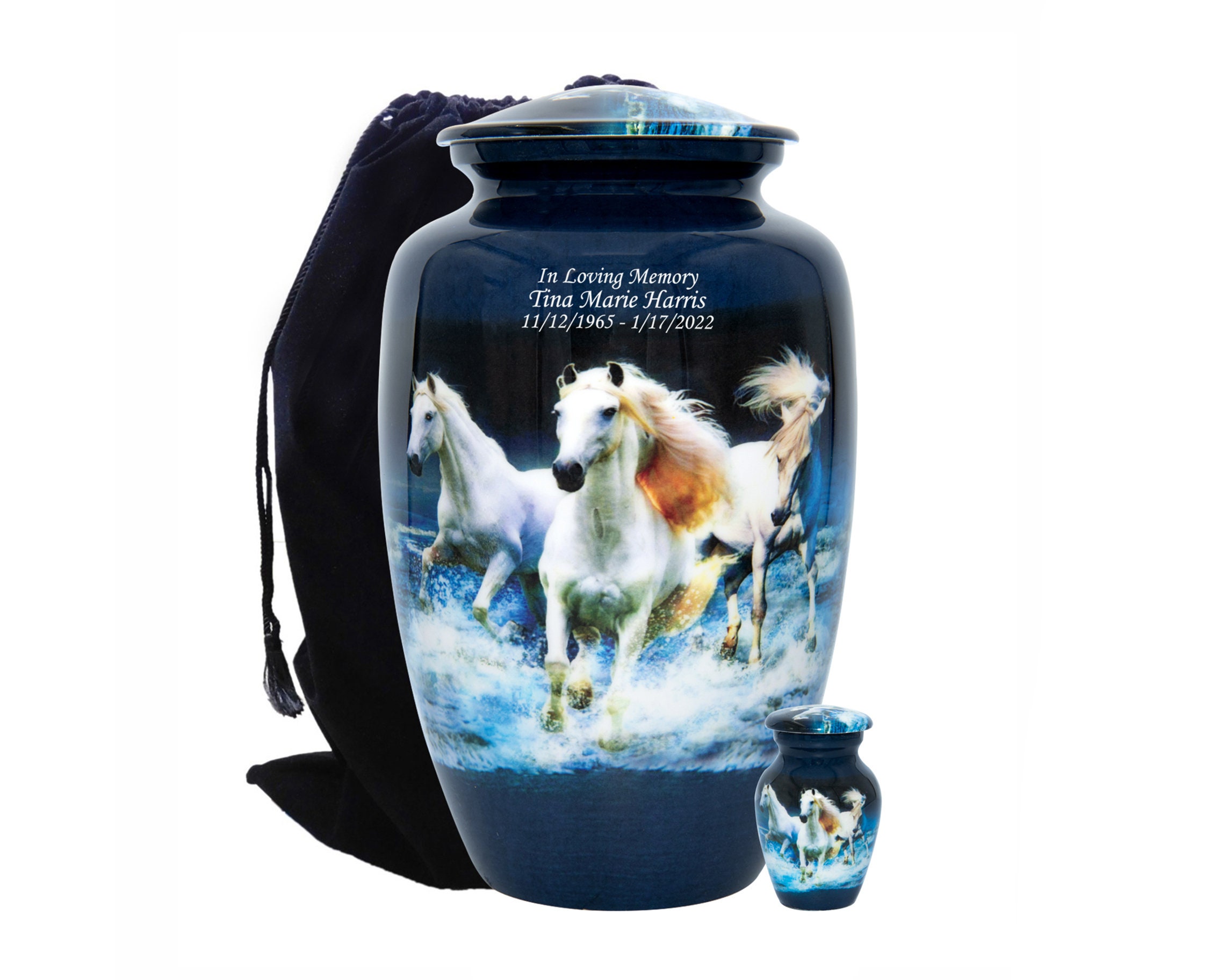 Urn sales with horses
