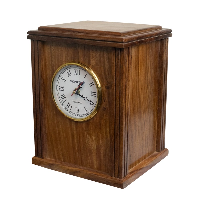 Memorial Mantel Clock Cremation Urn Adult Size Urns for Human Etsy