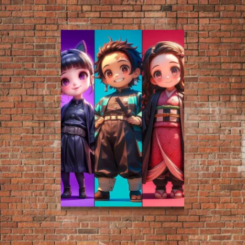 Inosuke Room Inosuke Kanao Chibi Metal Poster, Demon Slayer Wall Art, Anime Decor - Etsy