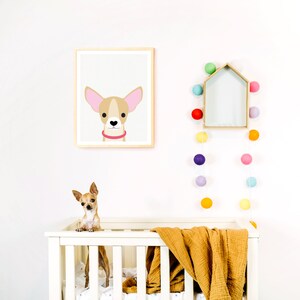 chihuahua gifts chihuahua art print - dog art - chihuahua illustration, chihuahua print, nursery art animal prints, dog prints pet portraits