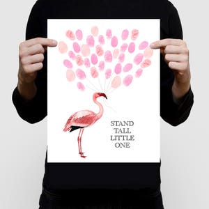 person holding Pink Flamingo Keepsake Artwork