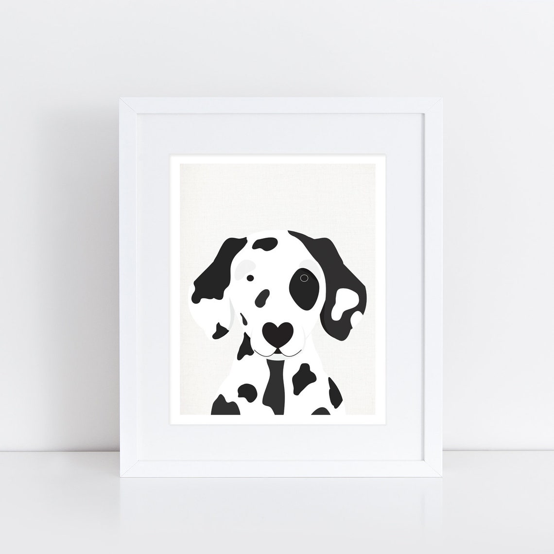 Dalmatian print dog portrait dalmatian gifts dog art Etsy