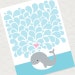 Whale Signature Guest Book Baby Shower or Birthday Print - Etsy