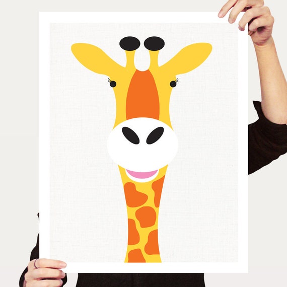 giraffe nursery art