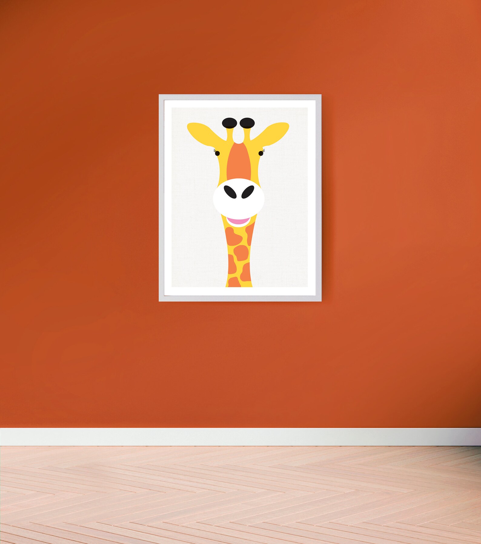 Giraffe Nursery Art Print Wild Animal Nursery Prints Safari Etsy