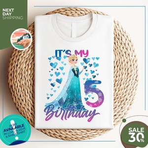 It&#39;s My Birthday Elsa | Princess Birthday Shirt | Elsa Olaf theme Party | Princess shirt for kids | Gift Birthday Shirt | Elsa Family Tee