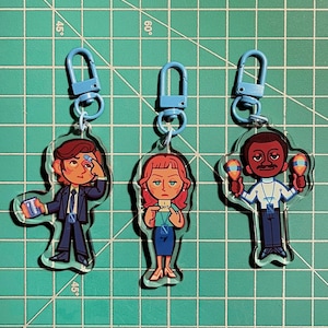 Severance character keychains