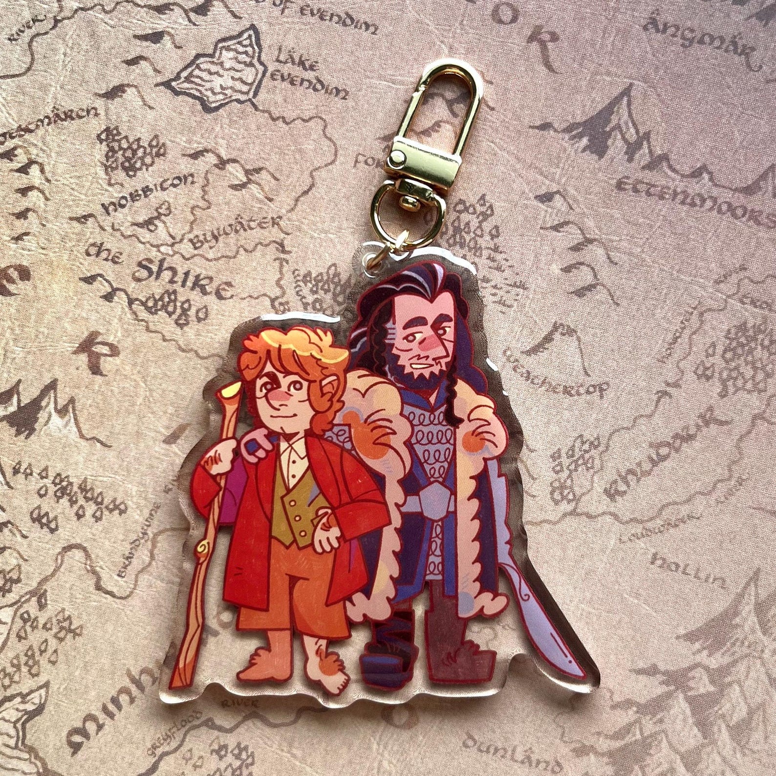 Bagginshield acrylic keychain