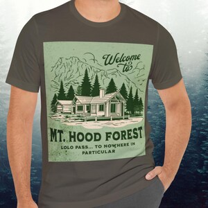 Oregon Mountains Adventure Tee: Unisex Hiking, Camping, Skiing
