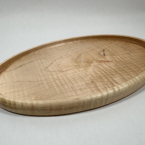 Oval Curly Maple Tray