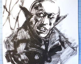 Nosferatu Handsome Original Art