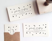 Confetti Business Card Stamp
