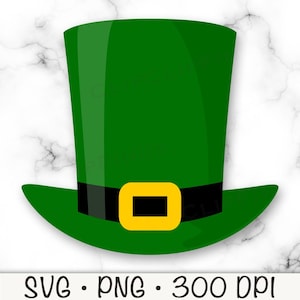 Leprechaun Hat SVG, Leprechaun Hat PNG, Saint Patrick&#39;s Day Clip Art, Digital Download