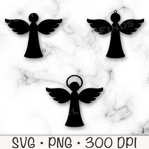 Ozdoba świąteczna anioł SVG, anioł z aureolą, anioł SVG, anioł PNG, dekoracja świąteczna, choinka, natychmiastowe pobieranie cyfrowe