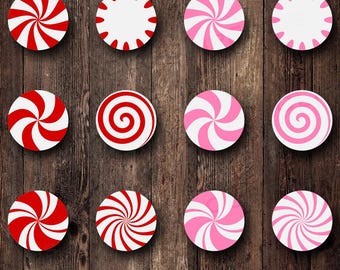 Peppermint Candy, Pink Peppermint, Red Peppermint, Peppermint Swirl, Peppermint Clipart, SVG, PNG, Instant Digital Download