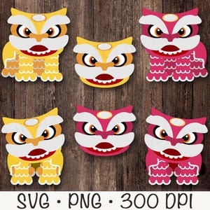 Cute Chinese Dragon SVG, Chinese Dragon Clipart Bundle Pack PNG, Lunar Year 2025, Mid Autumn Festival, Chinese Zodiac, Digital Download