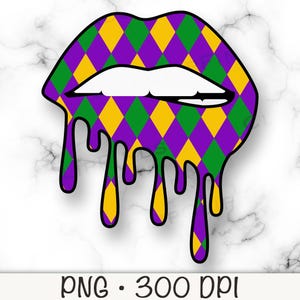 Mardi Gras Lips PNG, Mardi Gras Lip Drip, Mardi Gras Queen, Mardi Gras Momma, Mardi Gras Sublimation, T-Shirt Design, Digital Download