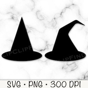 Witch Hat, Simple Witch Hat, Silhouette, Cutting File, SVG, PNG, Instant Digital Download