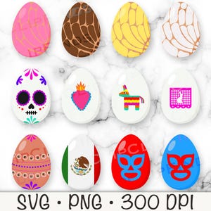 Clipart oeuf de Pâques mexicain, oeuf de Pâques mexicain PNG, oeuf de Pâques mexicain SVG, téléchargement numérique