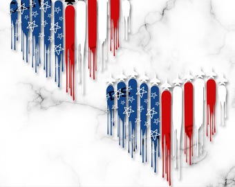 Plane Drip USA Flag SVG, July 4th Air Force Plane SVG, Paint Drip, Red White Blue, Hand-Drawn Stars, American Flag, Military, Sublimation