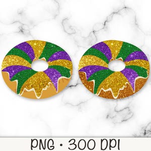 Bolo Rei do Mardi Gras PNG, Bolo Rei Glitter, Clipart do Mardi Gras, Sublimação, Download Digital Instantâneo