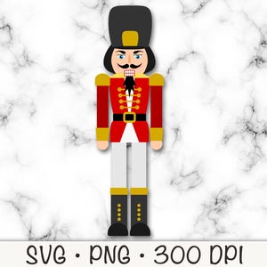 Homem soldado de brinquedo quebra-nozes, SVG, PNG, clip art, download digital instantâneo