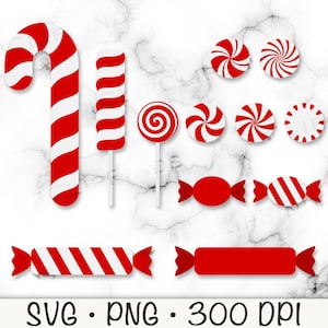 以下が含まれることがあります： 赤い白のキャンディーケーンのグラフィックのセット。キャンディーケーン、ロリポップ、キャンディーケーンスティック、さまざまなキャンディーケーンの形状が含まれています。グラフィックは、クリスマスのクラフト、スクラップブッキング、その他のフェスティバルプロジェクトに最適です。