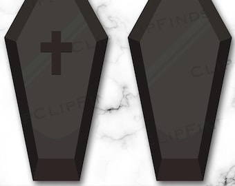 Coffin PNG, Casket SVG, Halloween, Grave, RIP, Coffin Clipart, Digital Download