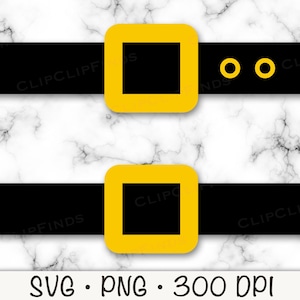 Santa Belt SVG,  Santa Claus Belt PNG, Sublimation, Elf Belt, Instant Digital Download