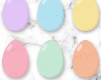 Oeufs de Pâques SVG, PNG d'oeufs de Pâques, oeufs de Pâques pastel, oeuf de Pâques Clip Art, téléchargement numérique instantané