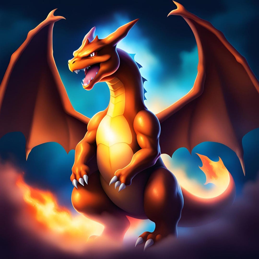 Charizard Refrence Charizard/pokemon Reference Digital Art Prints - Etsy