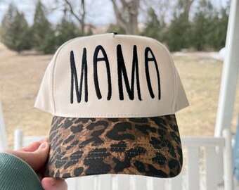 Leopard Print MAMA Baseball Cap