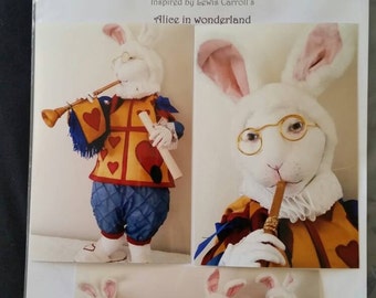 Descarga digital del patrón del conejo blanco