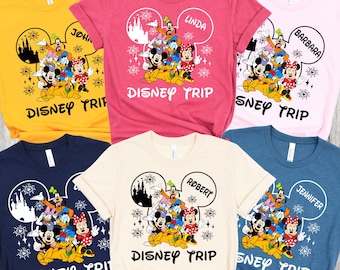 Maglietta personalizzata con tema viaggio Disney, maglietta personalizzata con tema vacanza Disney, magliette personalizzate con colori comfort Disney, felpa con logo Disney Family, maglietta con logo Disney Group
