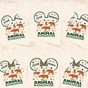 Disney Animal Kingdom Shirts 2025, personalisiertes Disney Animal Kingdom Shirt, Disneyworld Safari Shirt, benutzerdefinierte Disney Animal Kingdom 2025 T-Shirt
