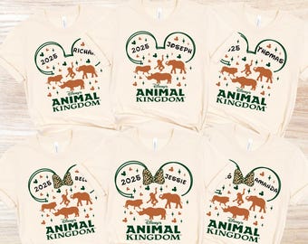 Disney Animal Kingdom Shirts 2025, Personalized Disney Animal Kingdom Shirt, Disneyworld Safari Shirt, Custom Disney Animal Kingdom 2025 Tee