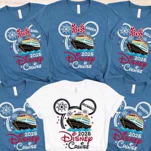 Benutzerdefinierte Disney Cruise Shirt, Disney Cruise 2025 Shirts, benutzerdefinierte Disney Cruise Familie Passende Shirt, Disney Cruise Gruppen-Shirt