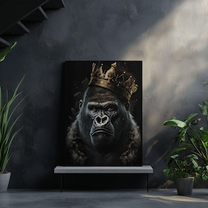 Canvas Art King Kong Wall Art King Kong Wall Print Gift For King Kong Fan Wall Decor Gorilla